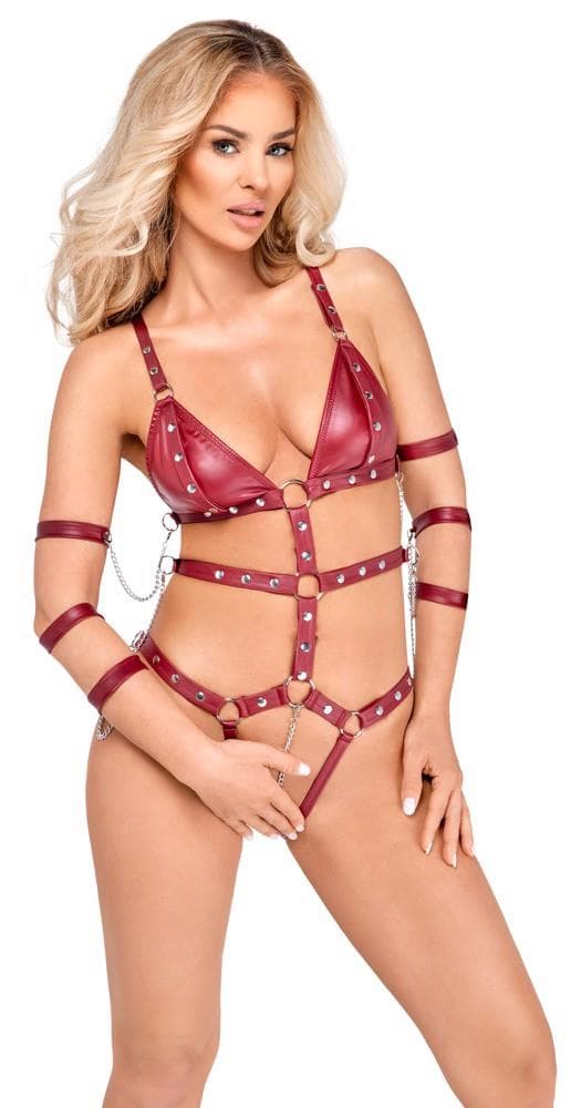 Bad Kitty Strap Body red XL
