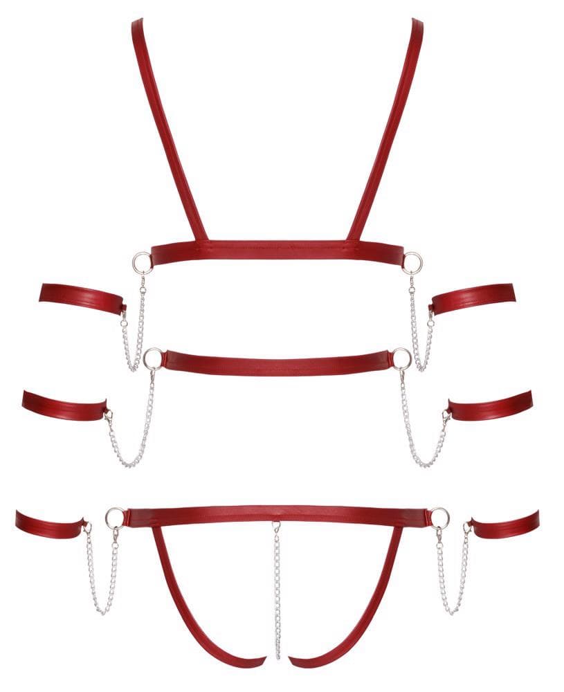 Bad Kitty Strap Body red XL