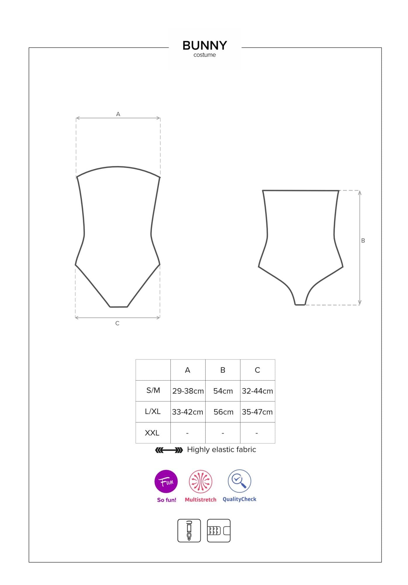 Bielizna-Bunny costume  S/M