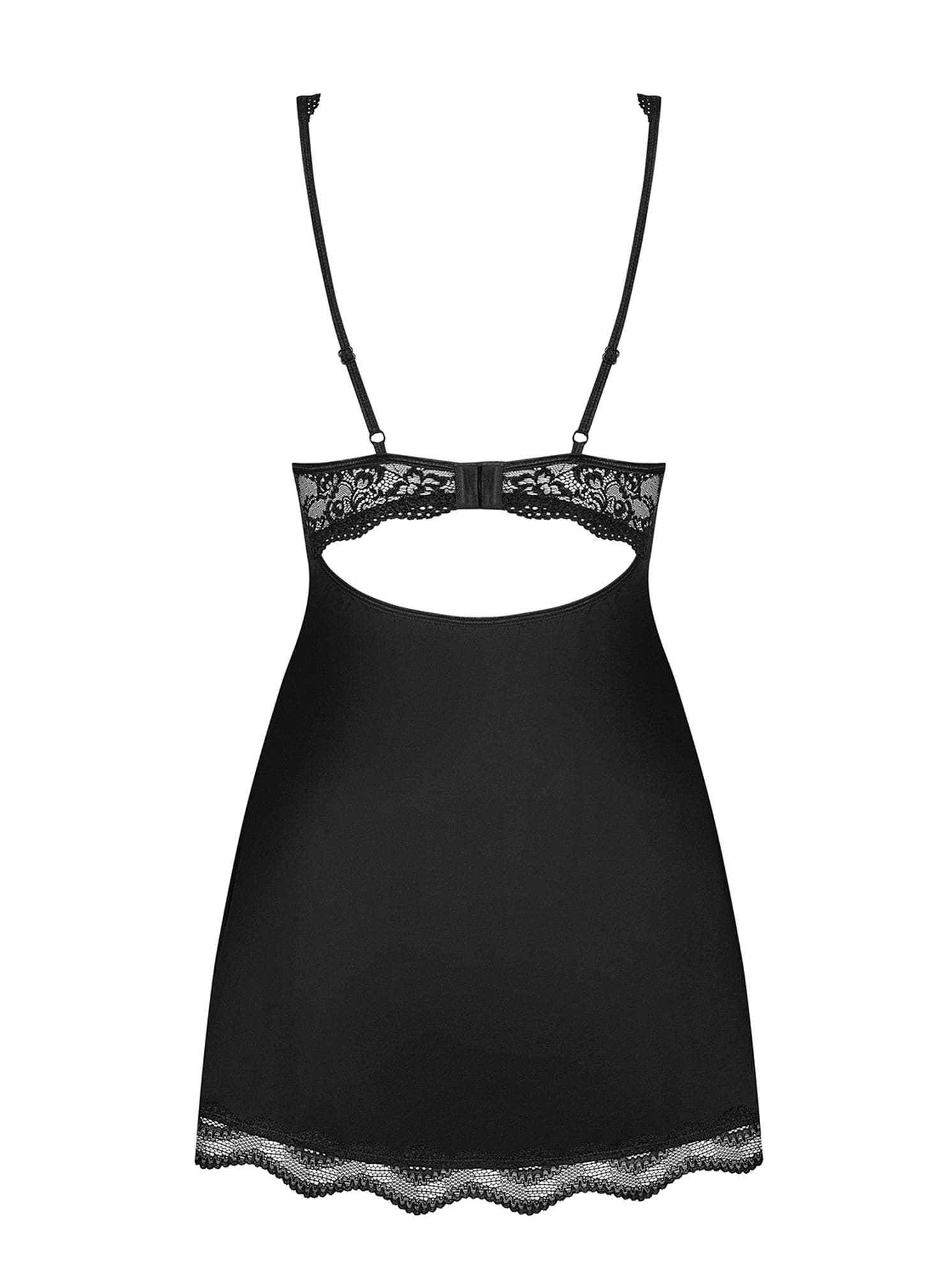 Bielizna-Luvae babydoll i stringi Czarny  XS/S
