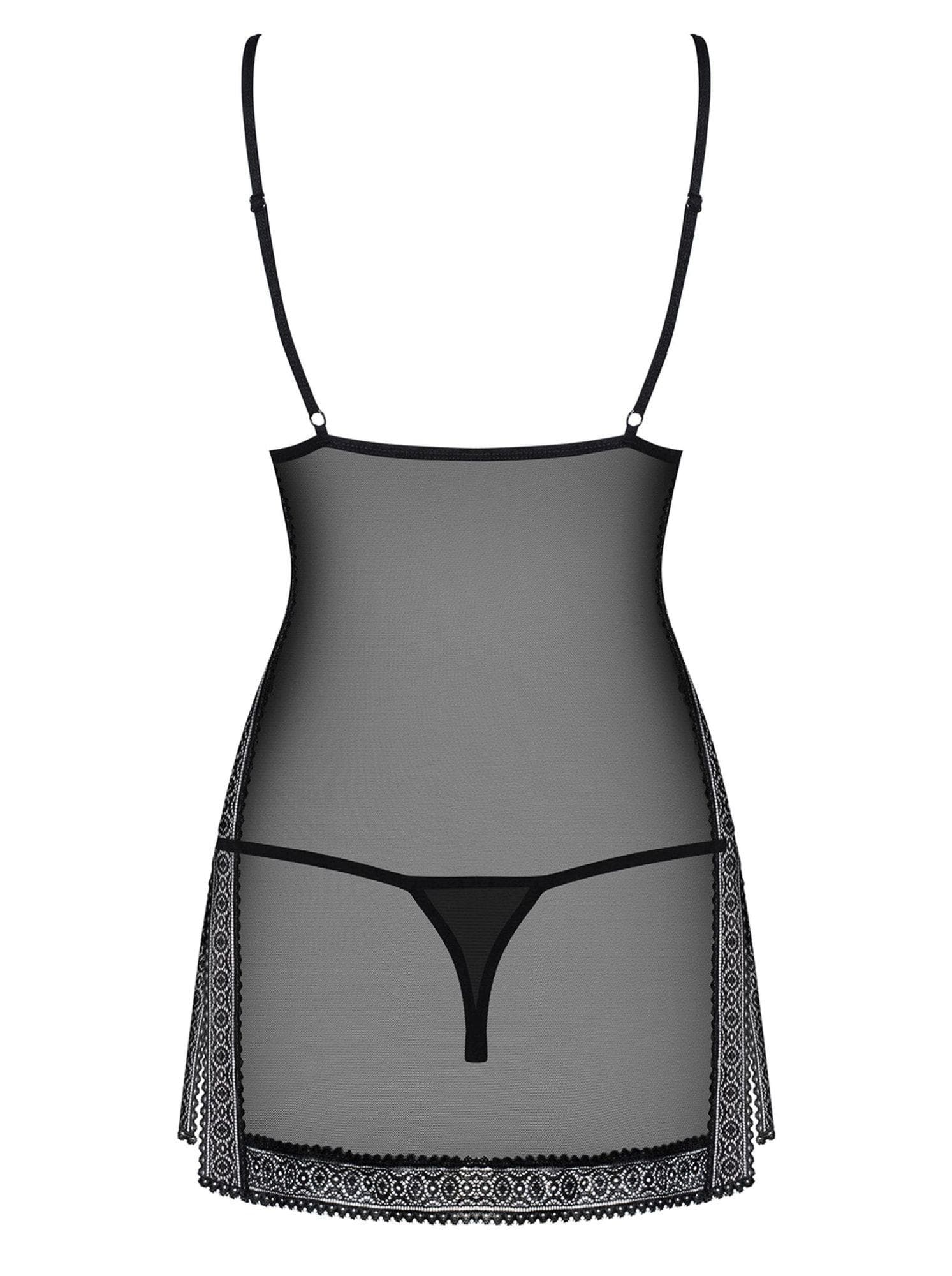 Bielizna- 862-CHE-1 koszulka i stringi L/XL