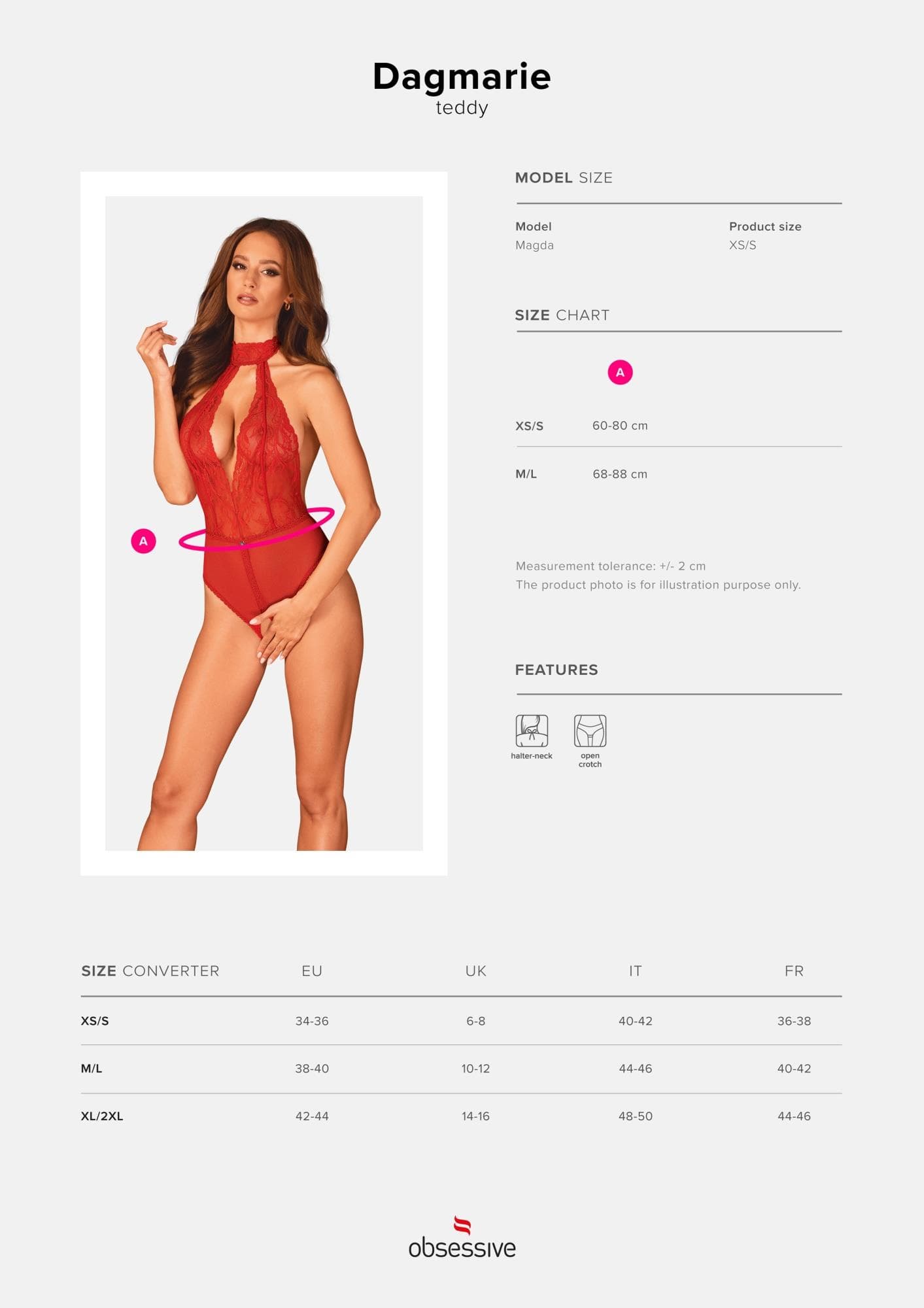 Bielizna-Dagmarie body  XS/S