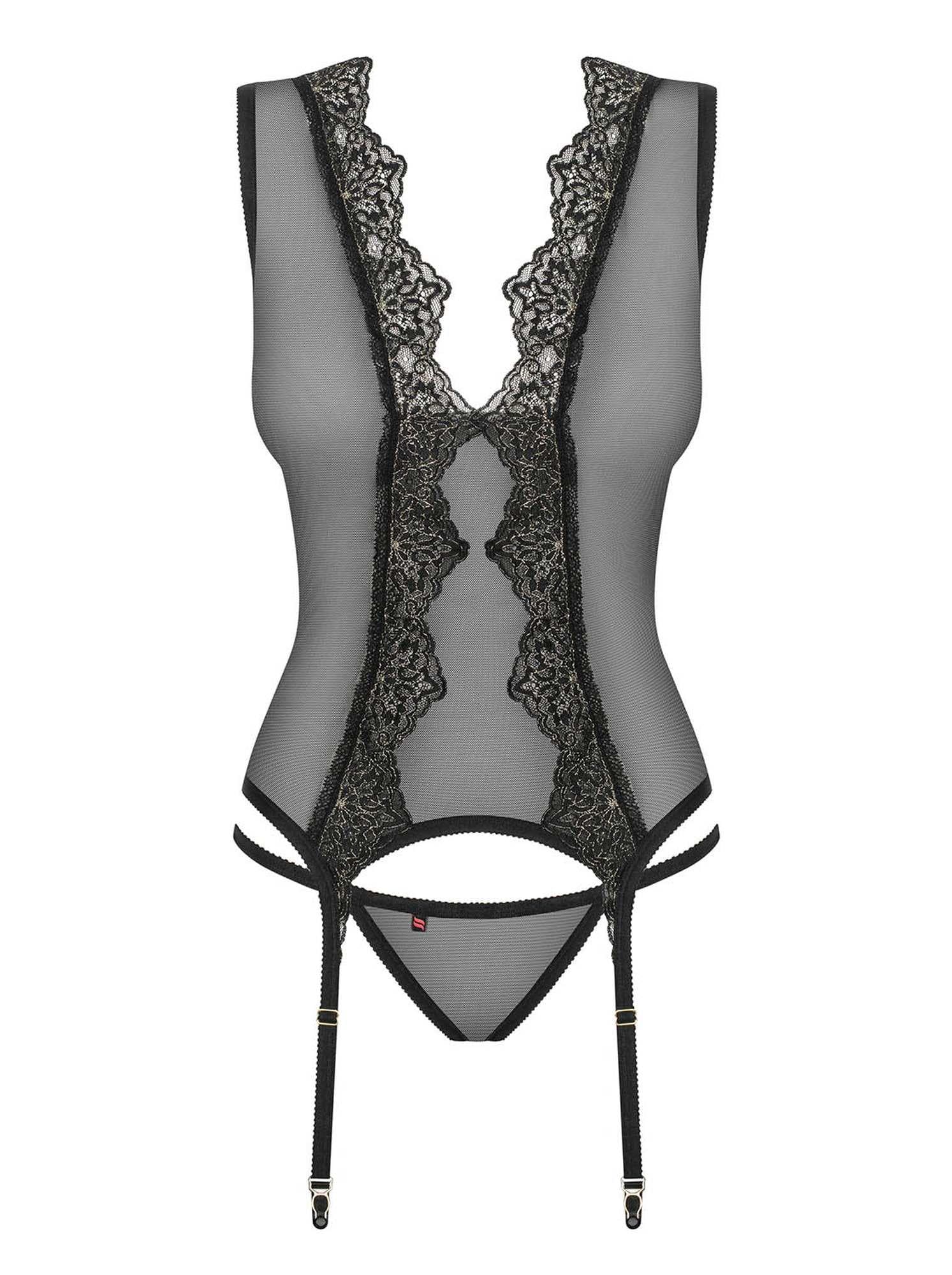 Bielizna-Meshlove gorset i stringi