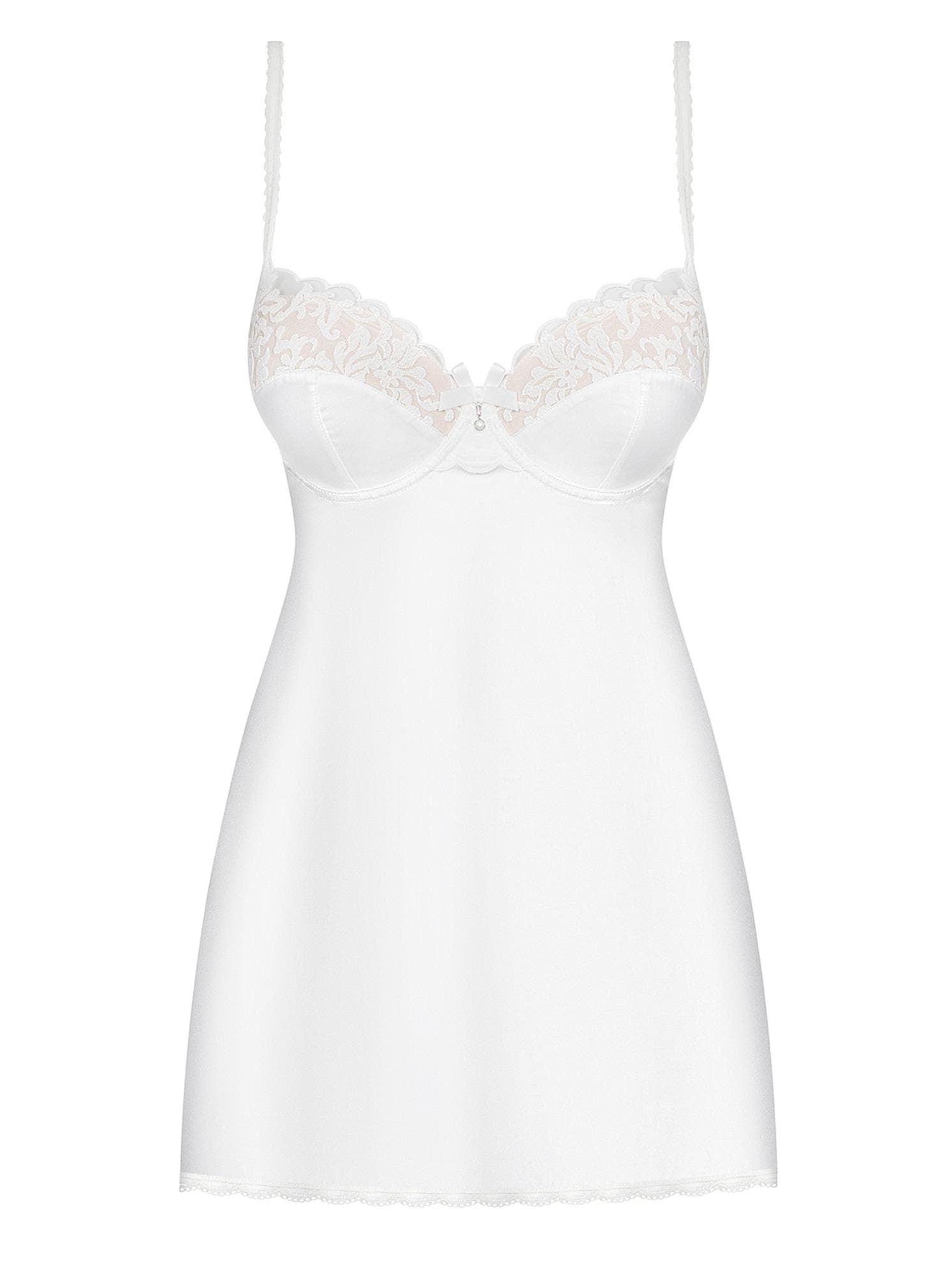 Bielizna-871-CHE-2 koszulka i stringi  S/M