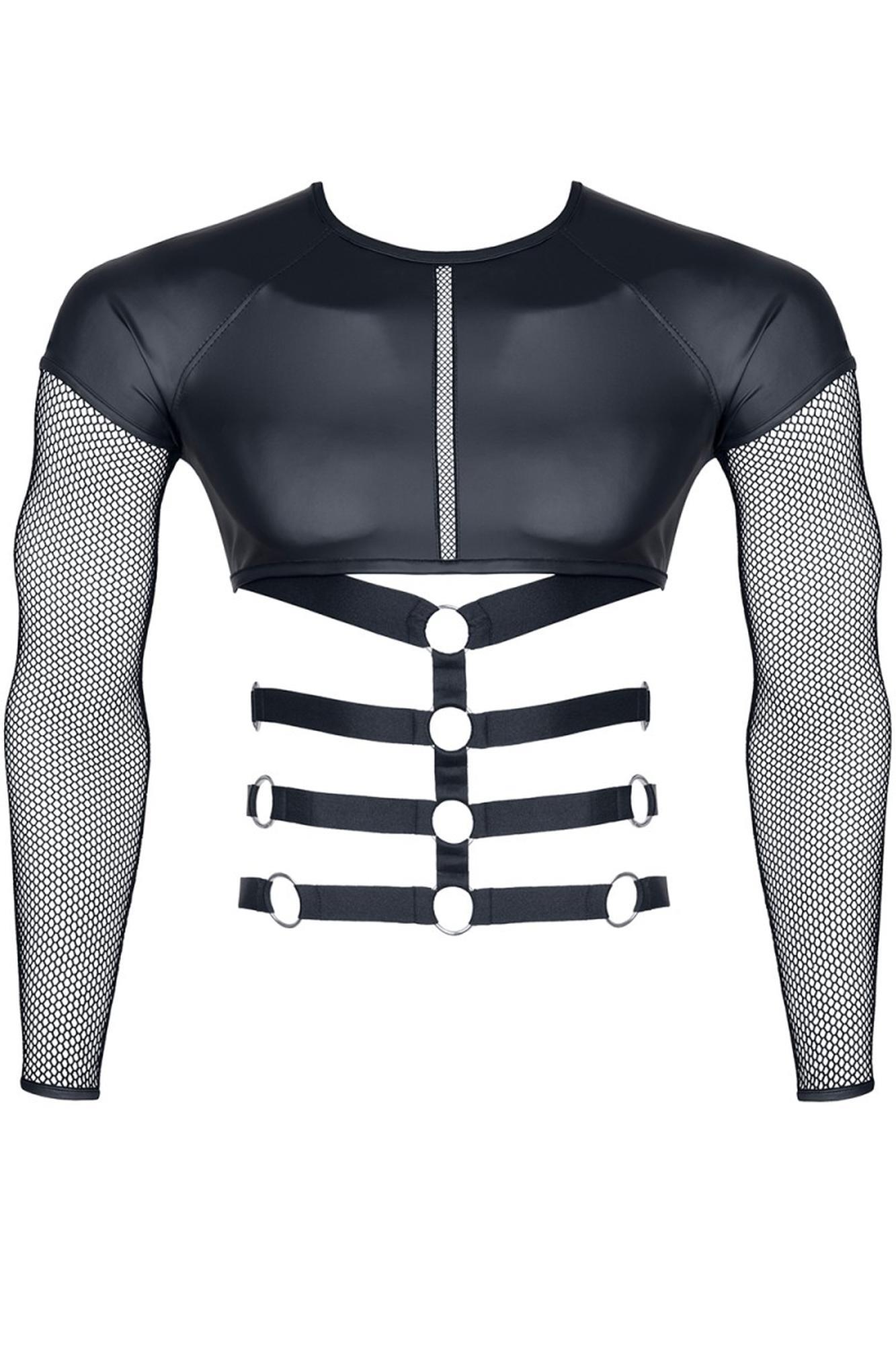 męski t-shirt black L