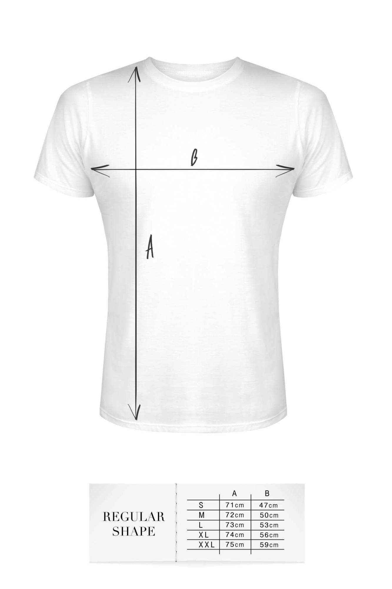 T-shirt men white M regular
